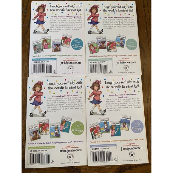 Junie B. Jones First Boxed Set Ever Books 1-4 By Barbara Park Hardcover - Picture 5 of 7